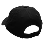 Poker Spade Heart Heat Transfer Deluxe Washed Twill Cap - Black OSFM