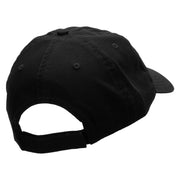 Poker Spade Heart Heat Transfer Deluxe Washed Twill Cap - Black OSFM