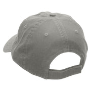 Poker Spade Heart Heat Transfer Deluxe Washed Twill Cap - Grey OSFM