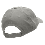 Poker Spade Heart Heat Transfer Deluxe Washed Twill Cap - Grey OSFM