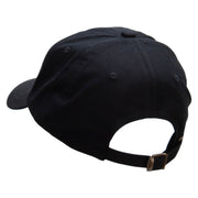 Dad Style Unstructured Low Profile 6 panel Cotton Cap - Black OSFM