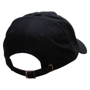 Dad Style Unstructured Low Profile 6 panel Cotton Cap - Black OSFM