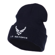 Air Force Embroidered Knit Military Beanie