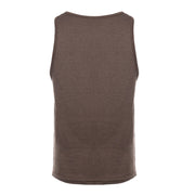 30 Singles Ring-Spun Fabric Tank Top - Brown-Heather S