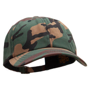 Dad Style Unstructured Low Profile 6 panel Cotton Cap - Green-Camo OSFM