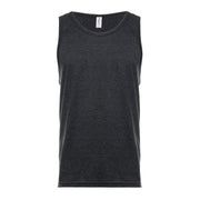 30 Singles Ring-Spun Fabric Tank Top - Charcoal-Heather S