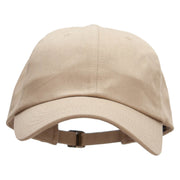 Dad Style Unstructured Low Profile 6 panel Cotton Cap - Khaki OSFM