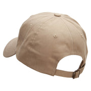 Dad Style Unstructured Low Profile 6 panel Cotton Cap - Khaki OSFM