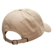 Dad Style Unstructured Low Profile 6 panel Cotton Cap - Khaki OSFM