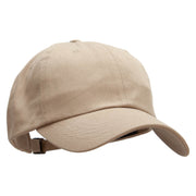 Dad Style Unstructured Low Profile 6 panel Cotton Cap - Khaki OSFM