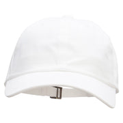 Dad Style Unstructured Low Profile 6 panel Cotton Cap - White OSFM