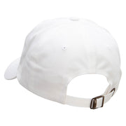 Dad Style Unstructured Low Profile 6 panel Cotton Cap - White OSFM