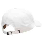 Dad Style Unstructured Low Profile 6 panel Cotton Cap - White OSFM