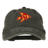 Angel Fish Embroidered Washed Dyed Cap