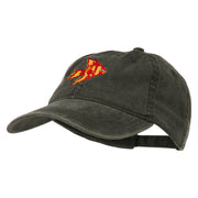 Angel Fish Embroidered Washed Dyed Cap