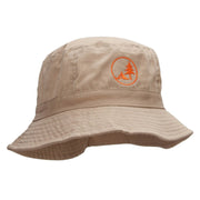 Camp Tree Embroidered Bucket Hat