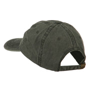 American Flag Embroidered Washed Cap