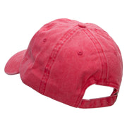 Love Birds Embroidered Pigment Dyed Wash Cap - Fuchsia OSFM