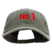 Number 1 Sign Cotton Twill Premium Pigment Dyed Cap - Olive OSFM