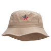 American Star Flag Embroidered Bucket Hat