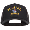 US Air Force Retired Military Embroidered Mesh Cap