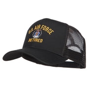 US Air Force Retired Military Embroidered Mesh Cap