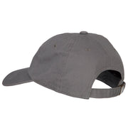 Alaska Forget Me Not with Map Embroidered Unstructured Washed Cap