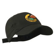 American Football Field and Ball Embroidered Cap