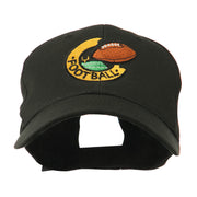 American Football Field and Ball Embroidered Cap