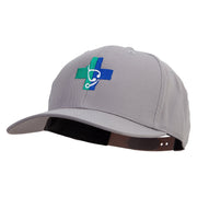 Medical Logo Embroidered Solid Cotton Twill Pro Style Cap