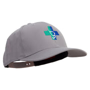 Medical Logo Embroidered Solid Cotton Twill Pro Style Cap