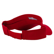 Black Race Car Embroidered Cotton Twill Sun Visor - Red OSFM