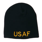 US Air Force Military Embroidered Short Beanie