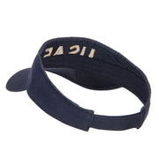 USAF Embroidered Cotton Washed Visor