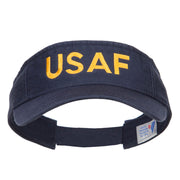 USAF Embroidered Cotton Washed Visor