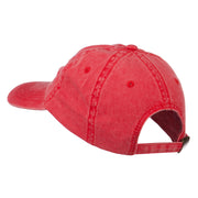 American Flag Embroidered Washed Cap