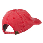 American Flag Embroidered Washed Cap