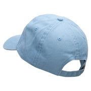 Love Birds Embroidered Pigment Dyed Wash Cap - Lt-Blue OSFM