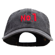 Number 1 Sign Cotton Twill Premium Pigment Dyed Cap - Black OSFM