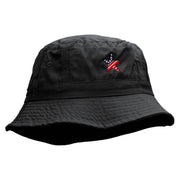 American Star Flag Embroidered Bucket Hat