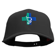 Medical Logo Embroidered Solid Cotton Twill Pro Style Cap