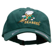 Officially Licensed United States Navy Seabees Unstructured Low Profile 6 panel Cotton Cap - Spruce OSFM