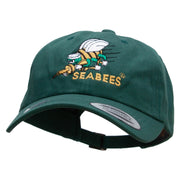 Officially Licensed United States Navy Seabees Unstructured Low Profile 6 panel Cotton Cap - Spruce OSFM