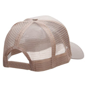 Boss Embroidered Solid Cotton Prostyle Twill Mesh Cap - Khaki OSFM