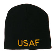 US Air Force Military Embroidered Short Beanie