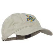 Angel Fish Embroidered Washed Dyed Cap