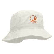 Camp Tree Embroidered Bucket Hat