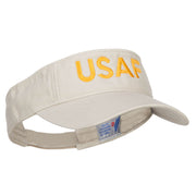 USAF Embroidered Cotton Washed Visor