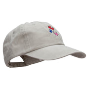 Love Birds Embroidered Pigment Dyed Wash Cap - Putty OSFM