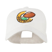 American Football Field and Ball Embroidered Cap